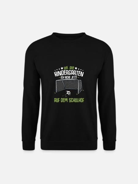 Bye Kindergarten Einschulung Schulanfang Fussball - Unisex Pullover - Schwarz