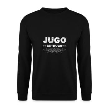 Jugo Betrugo - Lustiges Balkan Jugo Jugoslawien T- - Unisex Pullover - Schwarz - Vorne - Alina (178cm) & Michal (187cm)