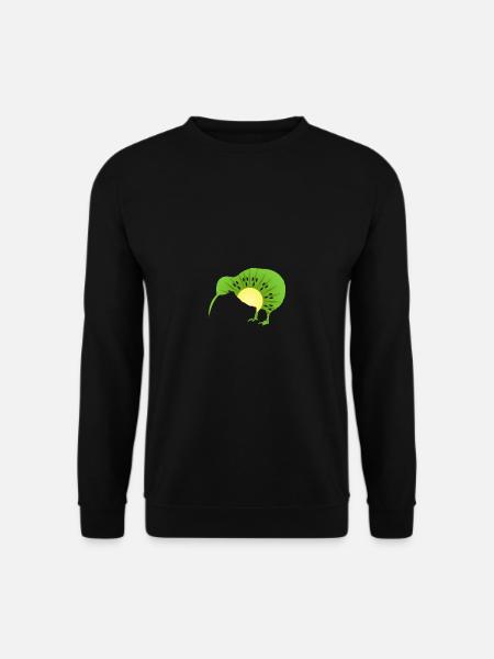Kiwi Vogel Neuseeland Lustig - Unisex Pullover - Schwarz