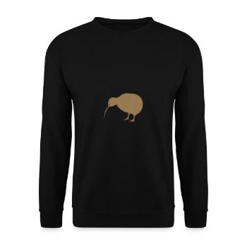 Kiwi Vogel Neuseeland Lustig - Unisex Pullover - Schwarz - Vorne - Alina (178cm) & Michal (187cm)