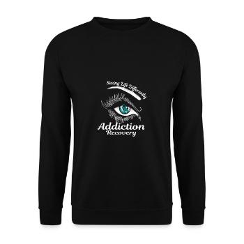 Sucht-Wiederaufnahme-Band Zurückzufordern Sucht Ge - Unisex Pullover - Schwarz - Vorne - Alina (178cm) & Michal (187cm)