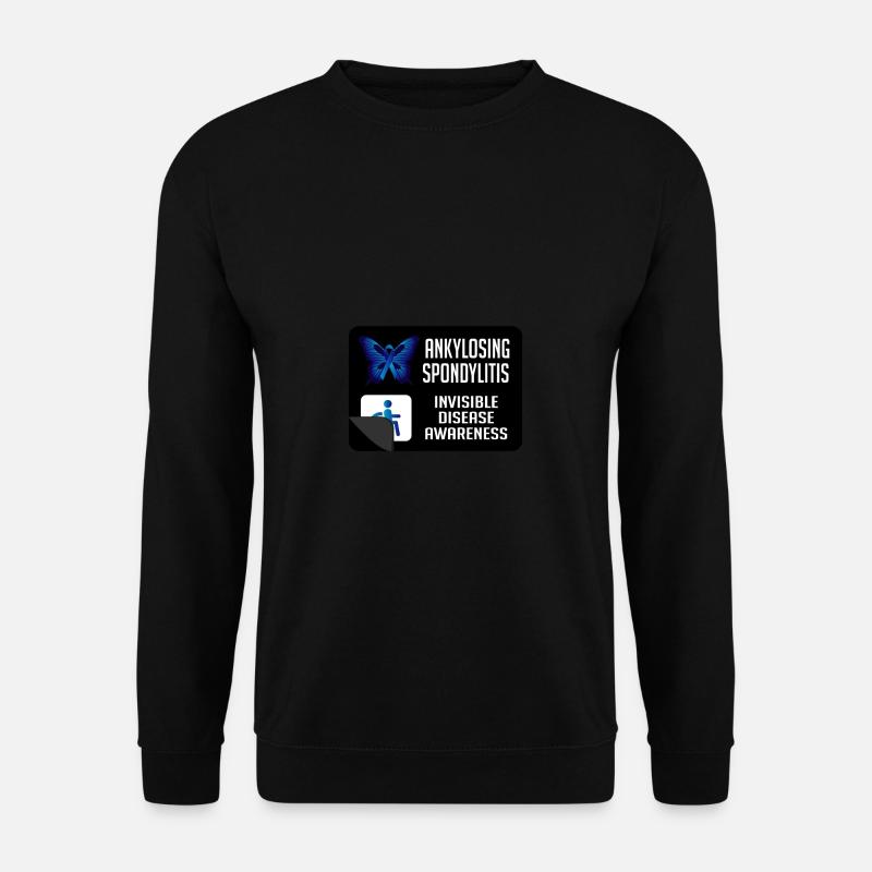 Ankylosing Spondylitis Butterfly Arthritis Kri - Unisex Sweatshirt - black