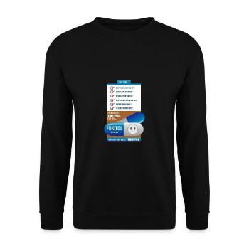 Fukitol Prescription funny physician gift - Unisex Sweatshirt - black - Front - Alina (178cm) & Michal (187cm)