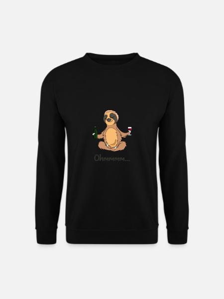 Funny sloth sloth shirt - Unisex Sweatshirt - black