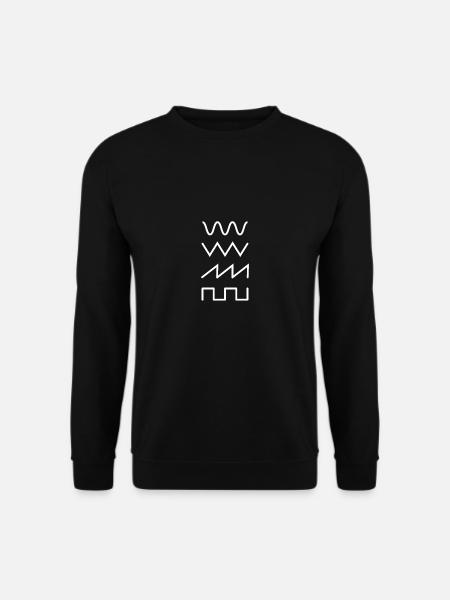 Modular Synthesizer Curve Shapes Oscillator - Unisex Sweatshirt - black