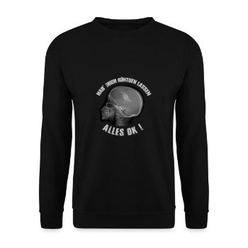 Hab Mich Röntgen Lassen Röntgenbild X-Ray Vogel - Unisex Pullover - Schwarz - Vorne - Alina (178cm) & Michal (187cm)