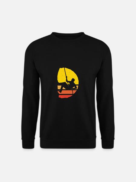 Kletterer Klettern Bouldern - Unisex Pullover - Schwarz