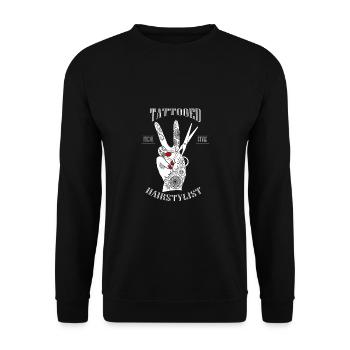 Maître coiffeur - Sweat-shirt Unisexe - noir - Devant - Alina (178cm) & Michal (187cm)