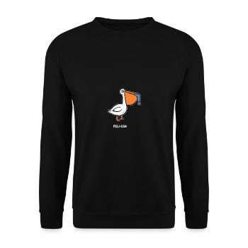 Peli-can animal lovers poison - Unisex Sweatshirt - black - Front - Alina (178cm) & Michal (187cm)