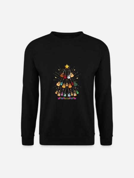 Guitar Christmas tree Christmas gift Gitarris - Unisex Sweatshirt - black