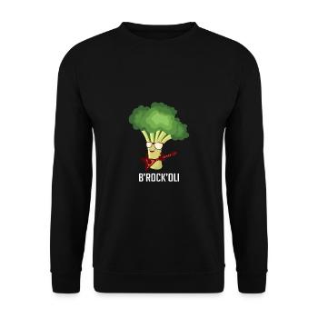 B'Rock'Oli Vegan und Foodie Gift - Unisex Pullover - Schwarz - Vorne - Alina (178cm) & Michal (187cm)