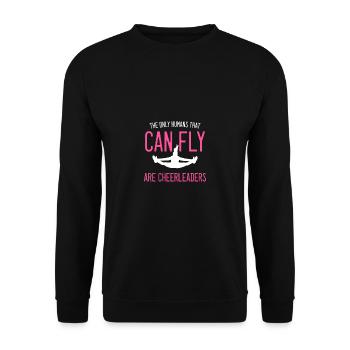 personnes Fly cheerleader cadeau de danseur - Sweat-shirt Unisexe - noir - Devant - Alina (178cm) & Michal (187cm)