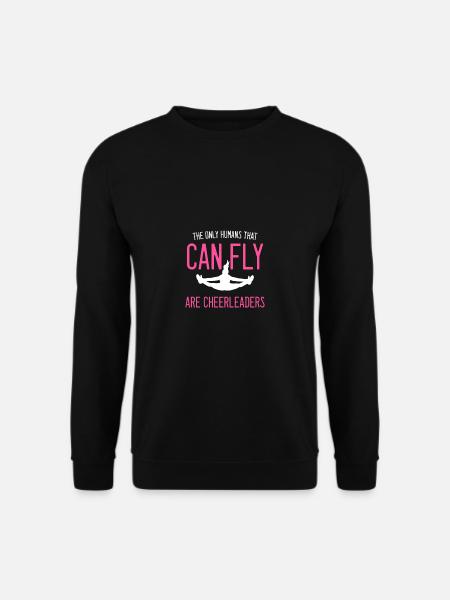 Menschen Fly Cheerleader Tänzer Geschenk - Unisex Pullover - Schwarz