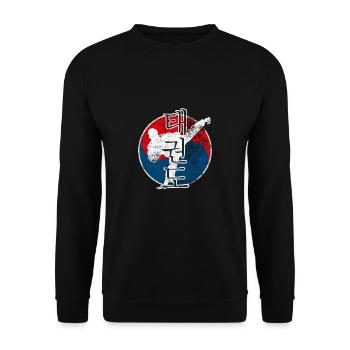Kickboxing Arts Martiaux Teakwondo Arts Martiaux - Sweat-shirt Unisexe - noir - Devant - Alina (178cm) & Michal (187cm)