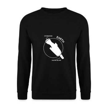Stonehedge Washington Easter Island Explorer Gift - Unisex Sweatshirt - black - Front - Alina (178cm) & Michal (187cm)