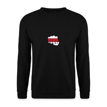 Belarus - Unisex Sweatshirt - black - Front - Alina (178cm) & Michal (187cm)