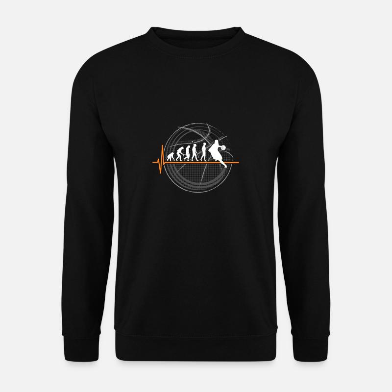 Joueur de basket-ball évolution - Sweat-shirt Unisexe - noir