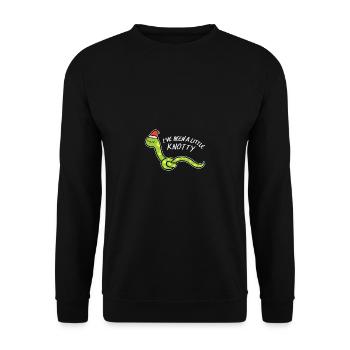 Snake Knorrige Lustig Lustige Weihnachts Fan Gesch - Unisex Pullover - Schwarz - Vorne - Alina (178cm) & Michal (187cm)