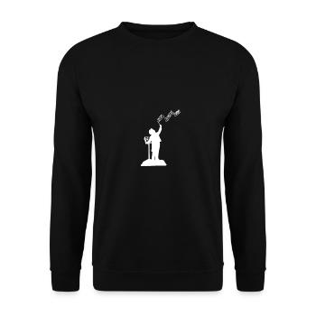 Conductor music musician or conductor gift - Unisex Sweatshirt - black - Front - Alina (178cm) & Michal (187cm)