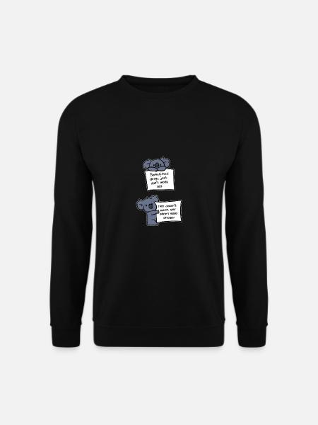 Du bist gut genug Optimistisch Geschenk - Unisex Pullover - Schwarz