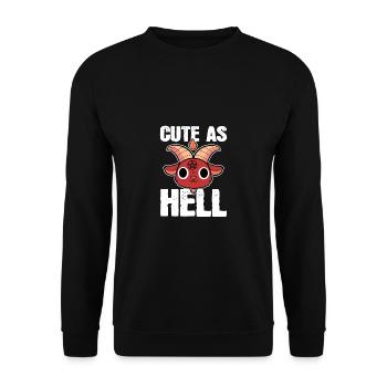 Nice A Hell Nice Person Gift - Sweat-shirt Unisexe - noir - Devant - Alina (178cm) & Michal (187cm)