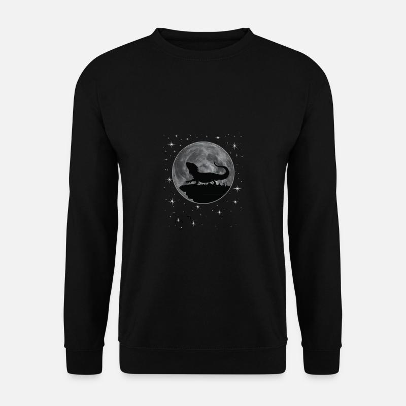 Bartagamen Lustig Bearded Dragon Besitzer - Unisex Pullover - Schwarz