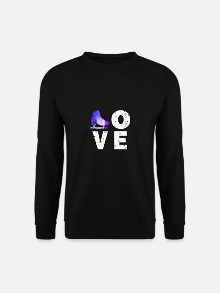 Eiskunstlauf Geschenk Eiskunstläufer Mädchen - Unisex Pullover - Schwarz