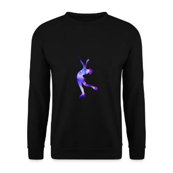Patinage artistique cadeau fille patineuse artistique - Sweat-shirt Unisexe - noir - Devant - Alina (178cm) & Michal (187cm)