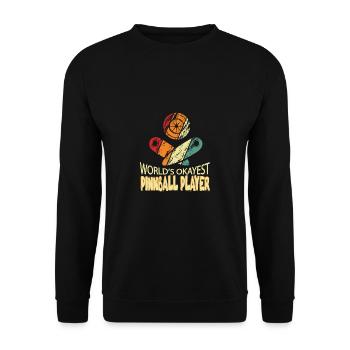 Le meilleur du monde de flipper drôle - Sweat-shirt Unisexe - noir - Devant - Alina (178cm) & Michal (187cm)