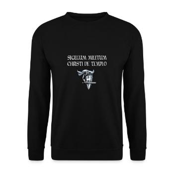 Crusader Knights Templar - Unisex Sweatshirt - black - Front - Alina (178cm) & Michal (187cm)