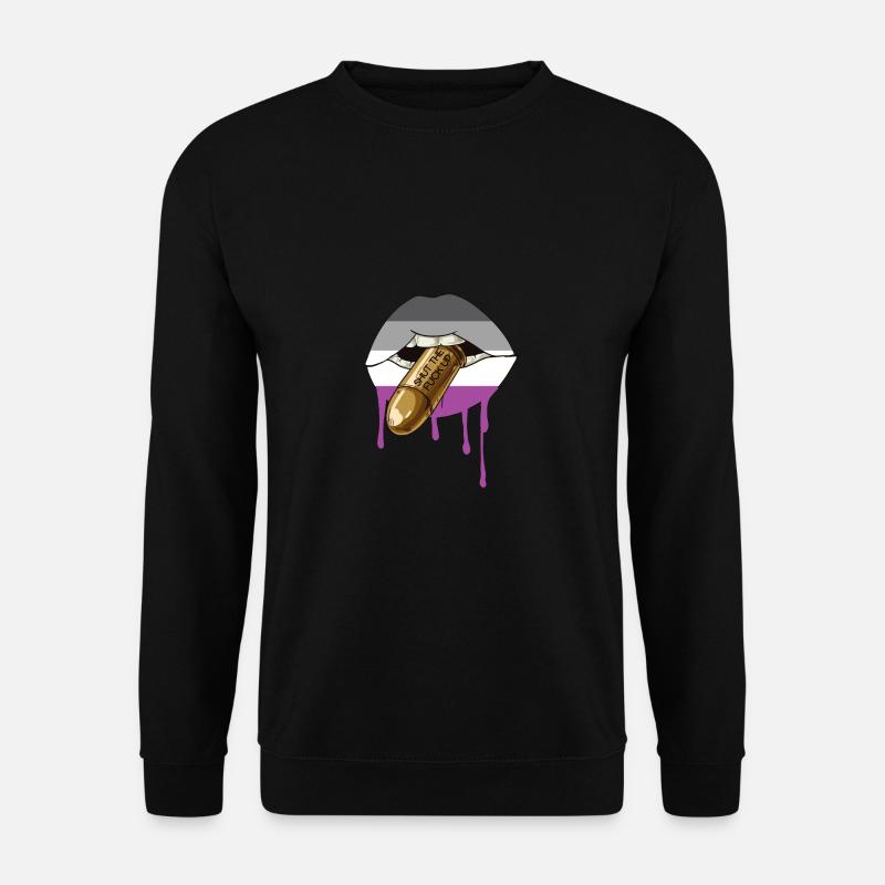 Asexual Asexuel Parade Drapeaux Design - Sweat-shirt Unisexe - noir