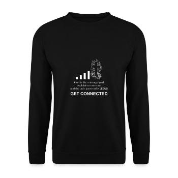 | Catholic priest Funny gift | - Unisex Sweatshirt - black - Front - Alina (178cm) & Michal (187cm)
