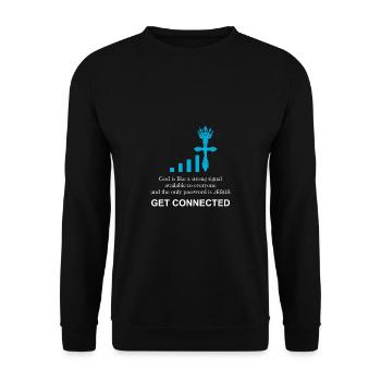 | Catholic priest Funny gift | - Unisex Sweatshirt - black - Front - Alina (178cm) & Michal (187cm)