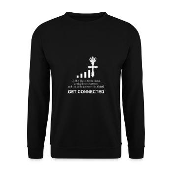 | Catholic priest Funny gift | - Unisex Sweatshirt - black - Front - Alina (178cm) & Michal (187cm)