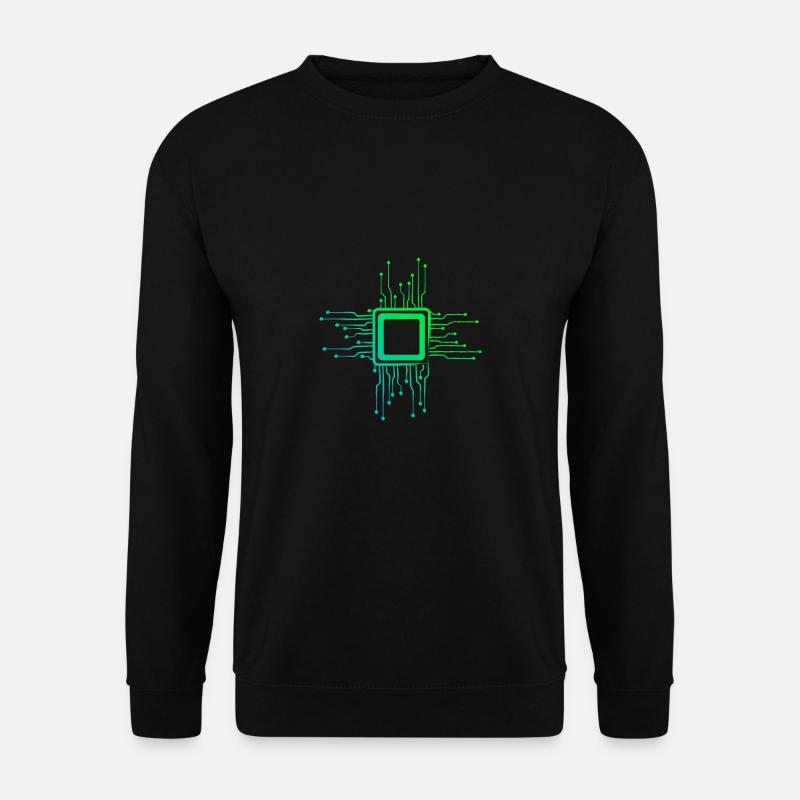 Computerchip Schaltkreise Platine - Unisex Pullover - Schwarz