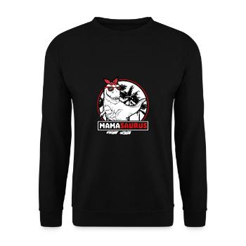 Tyrannosaurus Dinosaur T-Rex Mother Mama - Unisex Sweatshirt - black - Front - Alina (178cm) & Michal (187cm)