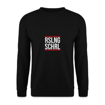 Rieslingschorle Pfälzer Weinfest Schorle Pfalz - Unisex Pullover - Schwarz - Vorne - Alina (178cm) & Michal (187cm)