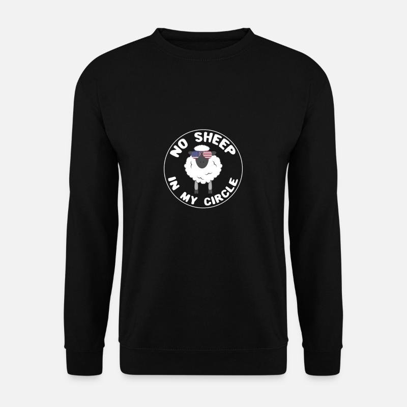 Drôle de mouton sarcastique réveillez-vous pas de moutons dans mon cir - Sweat-shirt Unisexe - noir