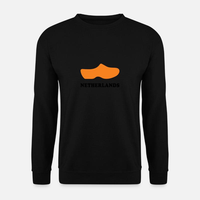 Souvenirs aus niederländischem Holzschuh Niederländisches Souv - Unisex Pullover - Schwarz
