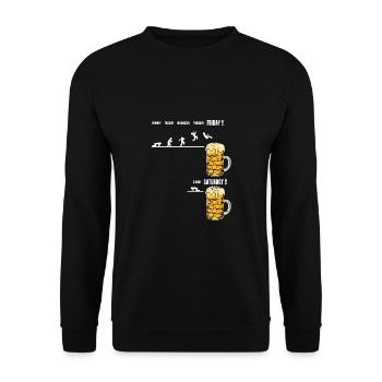 Dictons de bière drôles pour les buveurs de bière Amateurs de bière D - Sweat-shirt Unisexe - noir - Devant - Alina (178cm) & Michal (187cm)