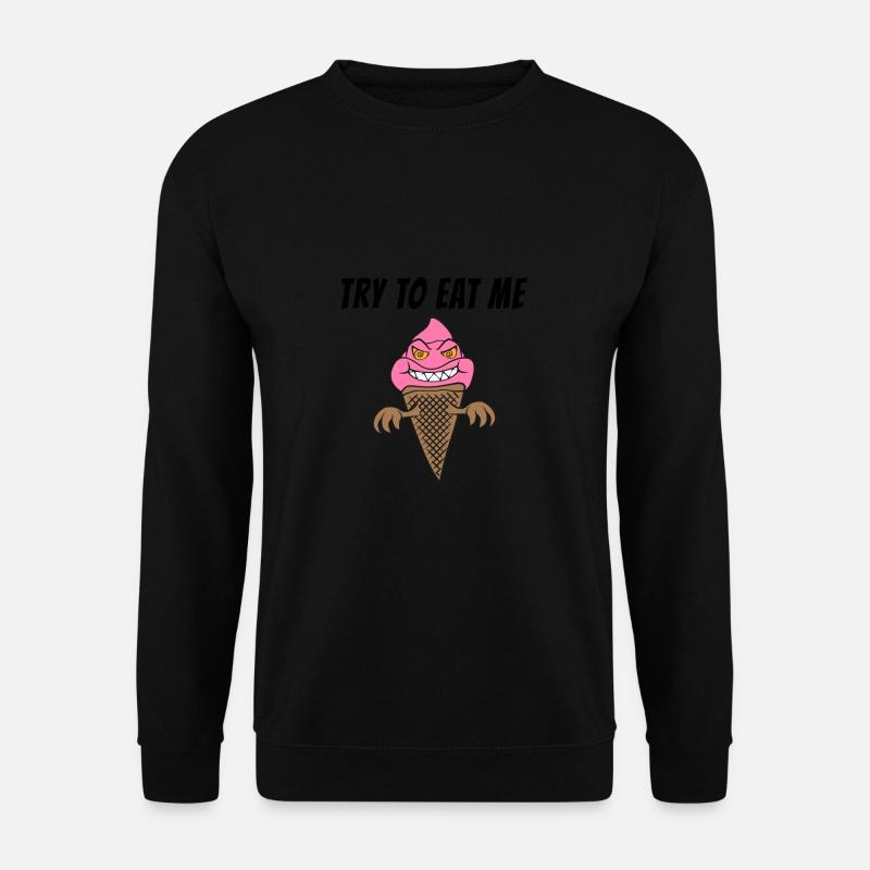 Drôle scary Ice Cream Cone Summertime Horror Spook - Sweat-shirt Unisexe - noir