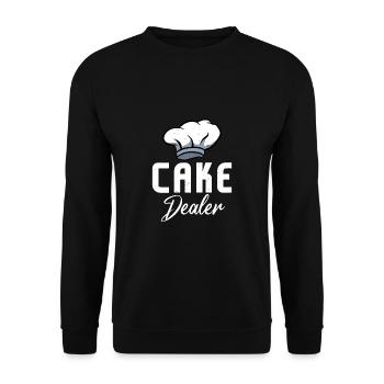 Marchand de gâteaux Détaillant de biscuits Boulanger Amateur de pâtisserie - Sweat-shirt Unisexe - noir - Devant - Alina (178cm) & Michal (187cm)