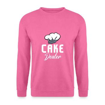 Marchand de gâteaux Détaillant de biscuits Boulanger Amateur de pâtisserie - Sweat-shirt Unisexe - rose - Devant