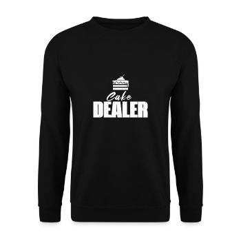 Marchand de gâteaux Détaillant de biscuits Boulanger Amateur de pâtisserie - Sweat-shirt Unisexe - noir - Devant - Alina (178cm) & Michal (187cm)