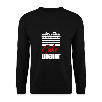Marchand de gâteaux Détaillant de biscuits Boulanger Amateur de pâtisserie - Sweat-shirt Unisexe - noir - Devant - Alina (178cm) & Michal (187cm)