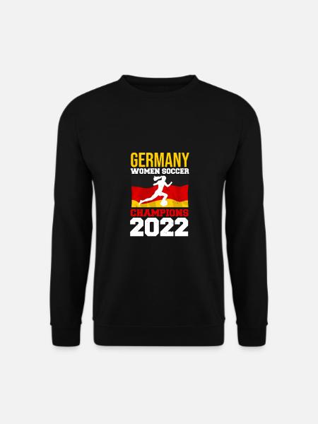 Deutschland Frauen Fußball Champions 2022 - Unisex Pullover - Schwarz