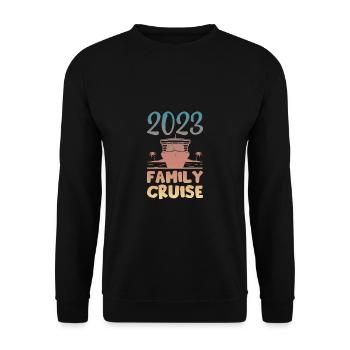 Croisières en famille - Sweat-shirt Unisexe - noir - Devant - Alina (178cm) & Michal (187cm)