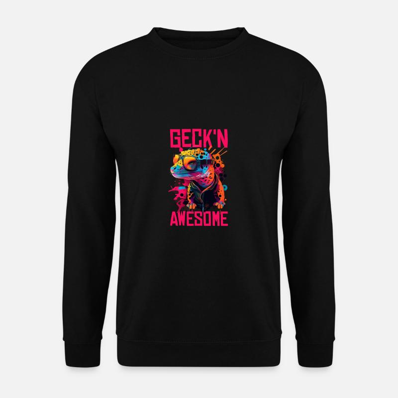 Leopard Gecko Lizard Lover - Unisex Sweatshirt - black
