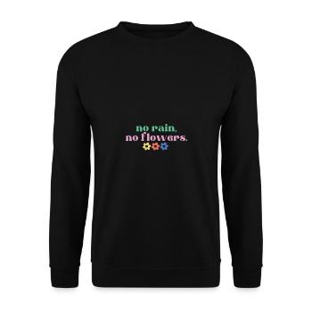 Inspirierende Motivierende Zitate Sprüche - Unisex Pullover - Schwarz - Vorne - Alina (178cm) & Michal (187cm)