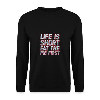 Diner Bar Waitress Waiter - Unisex Sweatshirt - black - Front - Alina (178cm) & Michal (187cm)